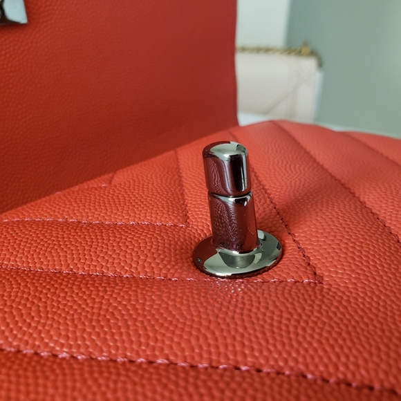 Chanel coco handle mini red chevron bag - Picture 14 of 15